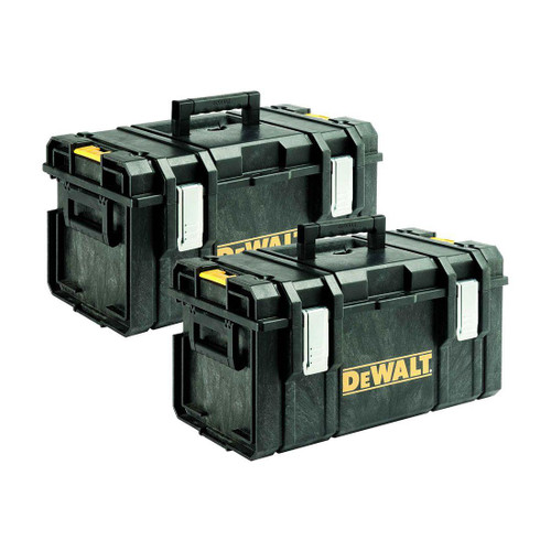 DEWALT 2x Toughsystem DS300 Tough System Case Tool Box Storage Box Stackable 35L