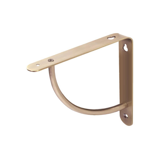 RBUK Set of 4 Brushed Brass Shelf Bracket