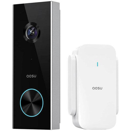 AOSU V8P Video Door Intercom WLAN Complete Set Grey White