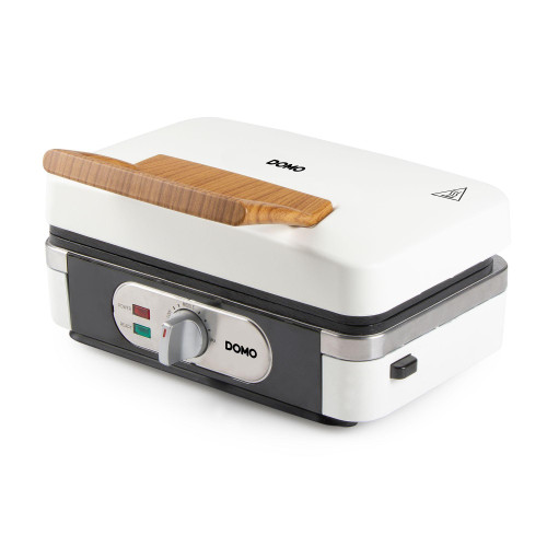DOMO DO9277C Snack Maker 3-in-1 Sandwich Maker Waffle Iron Contact Grill 1100 W White