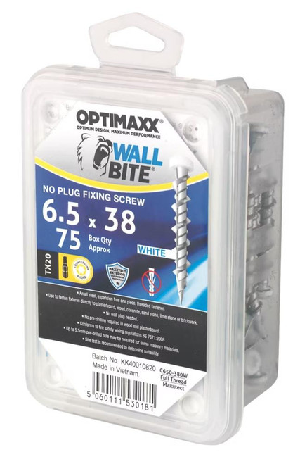 6.5mm Optimaxx Wall Bite Masonry Screws