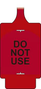 AssetTag Flex Do Not Use Tag, Red - Style A (Pack of 50)