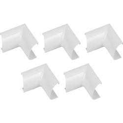 D-Line | Clip-Over Internal Bend | White 30x15mm Bag of 5