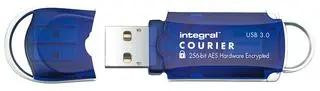 Integral 16GB Courier-197 256-Bit Hardware Encrypted 3.0 USB Secure Flash Memory Drive
