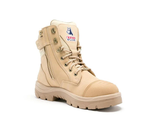 Steel Blue Southern Cross Zip S3 Sand Nubuck Steel Toe/Midsole Safety Work Boot