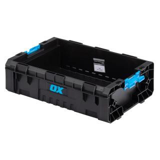 OX Tools TOOLTREK Trade Crate I Heavy Duty Stackable Storage Tool Box