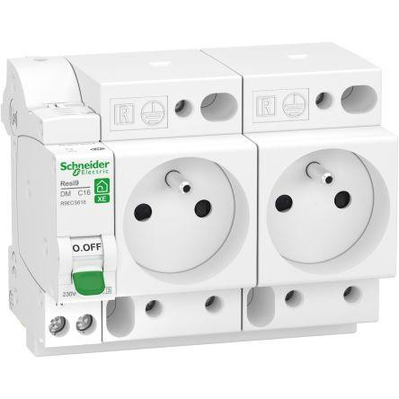 Schneider Electric R9ECS616 Resi9 XE - Circuit Breaker with 2 Sockets