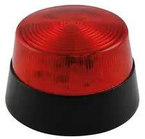 Velleman HAA40RN 12 Vdc LED Flashing Security Light, 77 mm Diameter, Red