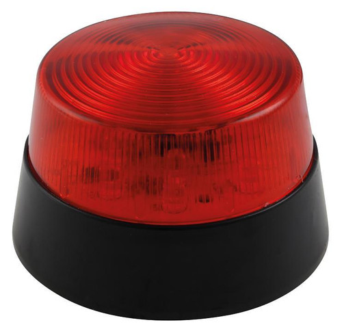 Velleman HAA40RN 12 Vdc LED Flashing Security Light, 77 mm Diameter, Red