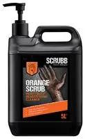 SCRUBB Orange Scrub Heavy Duty Beaded Hand Cleaner, Deep Cleaning Action with Scrubbing Agents, 5L Pump Top