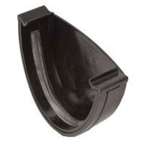 Polyflow Deep Capacity Gutter External Stop End Black | RD507B