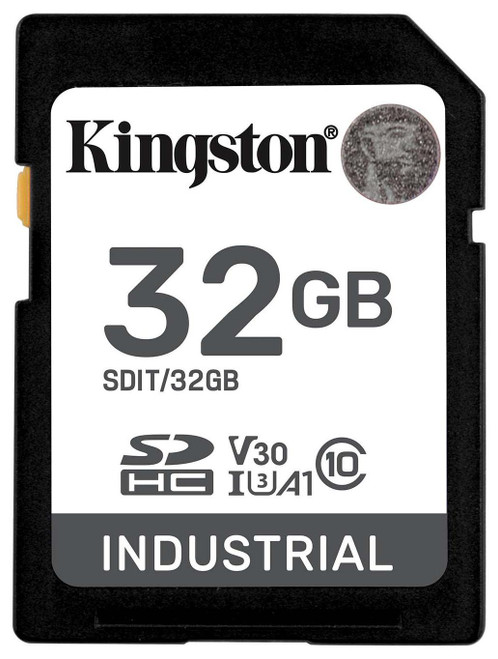 Kingston Industrial SD Card, Up to 100MB/s, High Endurance, UHS-I U3 V30 A1, (SDIT/32GB)