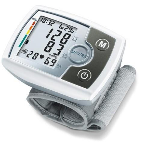 Sanitas SBM 03 Fully Automatic Wrist Blood Pressure Monitor with Heart Rate Monitor, Includes Storage Bag
