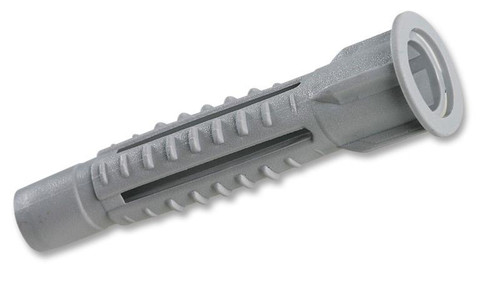 DURATOOL 8mm x 51mm Universal Nylon Wall Plugs, Heavy-Duty Fixings for Masonry, Pack of 25