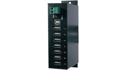 EXSYS Hub USB 2.0 pour utilisation en industrie, 7 ports