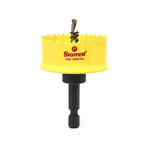 Starrett HSS Bi-Metal Hole Saw - CSC40 Cordless Smooth Cutting Hole Saw - For Wood Plastics Steel Various Materials - 40mm