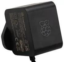 Official Raspberry Pi 5 USB-C 27W Power Supply, USB-C Power Supply, Black