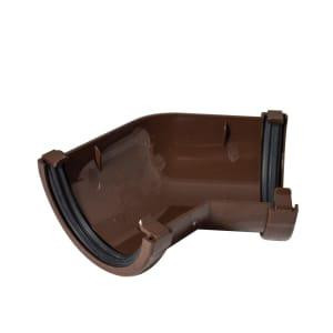 FloPlast Mini Gutter 76mm Brown 135 Degree Gutter Angle