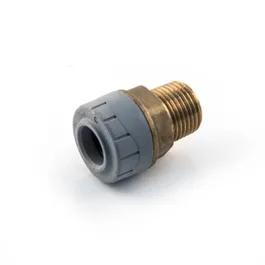 15mm X 1/2 Mi Bsp Adaptor Dzr Brass Body Pb4315