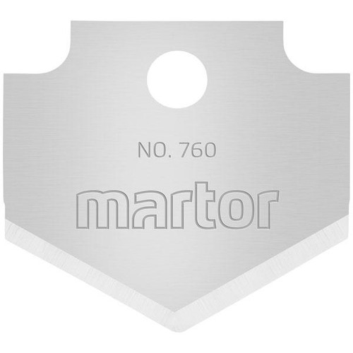 MARTOR 10 x Pointed Blade, Replacement Blades Scalpel, 19 mm, Sharp, in Dispenser, 2-fold usable, No. 760