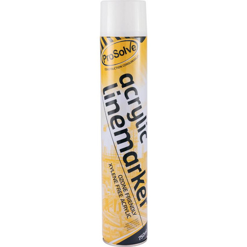 Prosolve PVLMW7A Premium Line Marker, 750 mL, White