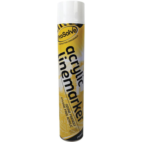Prosolve PVLMW7A Premium Line Marker, 750 mL, White