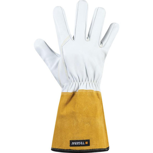 Ejendals 126A-9 Size 9 "Tegera 126a" Welding Glove - White/Yellow