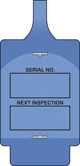 AssetTag Flex Next Inspection Tag, Blue - Style A (Pack of 50)