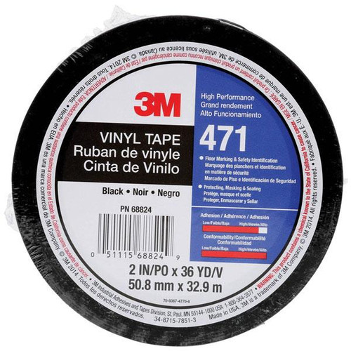 3M 471 Indoor & Outdoor 32.91m Vinyl Red Tape