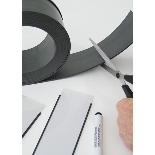 Magnetic Label Holder Roll 80mm high x 5M Long