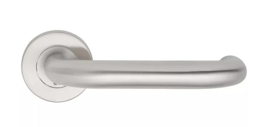 Eurospec Safety DDA Compliant Lever on Rose RTD Door Handles 19mm Satin Stainless Steel