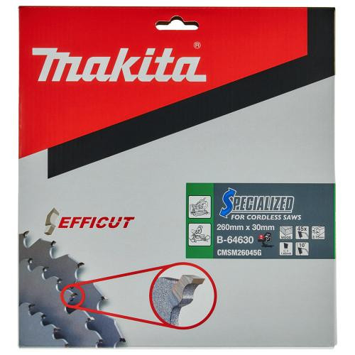 Makita B-64624 260x30mm 45T Efficut Circular Saw Blade