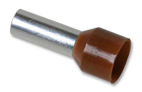 Multicomp E25-16-BROWN Insulated Ferrule, 25 mm Size, Pack of 50