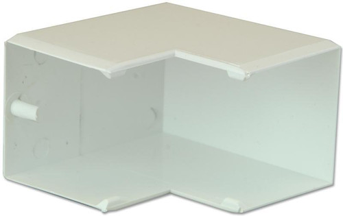 PRO POWER Outside Angle 50mm x 50mm White - 90° External Cable Trunking Angle for 50x50mm Trunking