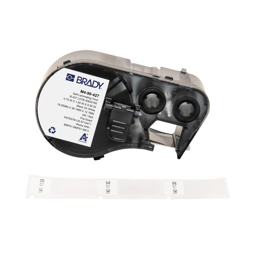 Brady Self-Laminating Vinyl Labels for Label Printer M410, M510 & M511