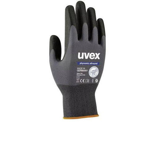 uvex Phynomic XG 6007011 Work Gloves, 1 Pair of Professional Protective Gloves, 1.5XL, Black