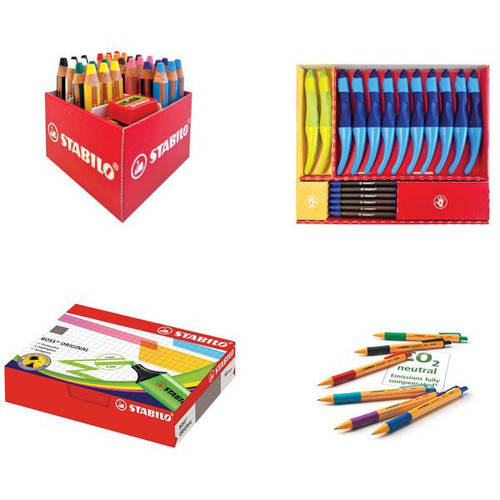 STABILO power max - Extra-Thick Fibre-Tip Pen - Classpack of 140 - with 18 Assorted Colours