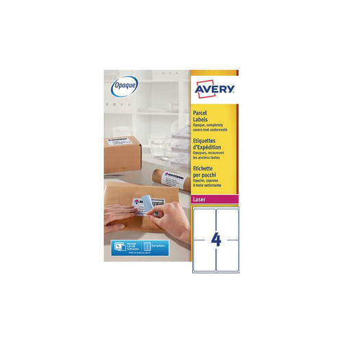 Avery L7169-250 - BlockOut Ship Labels 99x139mm L7169-250 (1000 Labels)