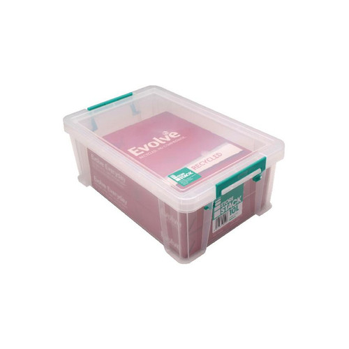 StoreStack 10 Litre Storage Box W400xD255xH150mm Clear RB90123