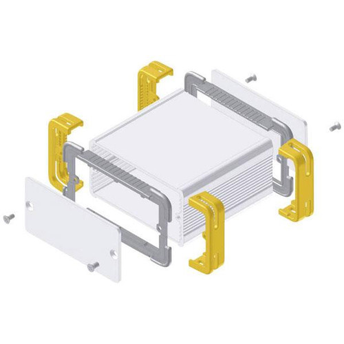 Fischer Elektronik FR 55 25 100 ME 10035341 Profil-box Aluminium Natur, yellow 1 pc(s)