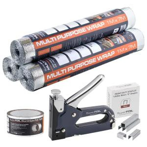 SuperFOIL The Shed Insulation Kit - Foil Multi Purpose Wrap and Fixings 21sqm