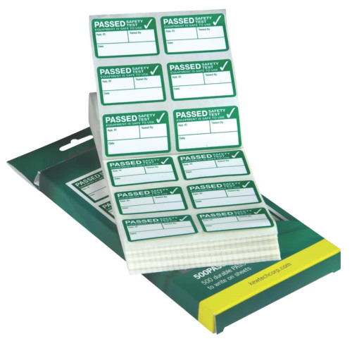 Kewtech 500PASS PAT Testing Labels