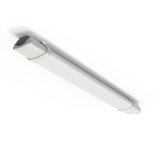 4lite LED Batten (White) 2200lm Indoor or Outdoor 2ft Cool White IP65 Rated Twin LED Integrated 18W Strip Light - 4L3/1113-4Yr Guarantee