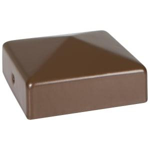 Fencemate DuraPost Fence Post System (DuraPost Post Cap with Bracket 75mm x 75mm, Sepia Brown)