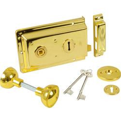 ERA Rim Lock and Door Knob Handle Set