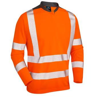 Leo Workwear T13 Watermouth Men Hi Vis T-Shirt - XL Orange