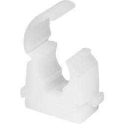 Talon TS10 Single Hinged Pipe Clip, White, 10 mm, Set of 100 Piece