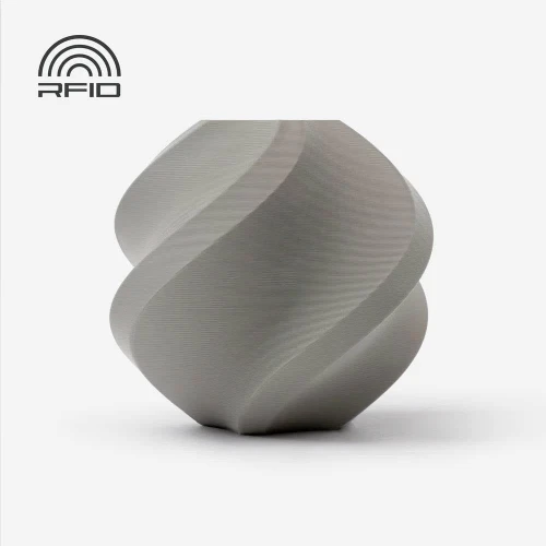 Bambu Lab PLA Filament Matte 3D Printer Filament 1.75mm PLA 1kg High Tenacity Eco Friendly - Gray (10103) - Refill