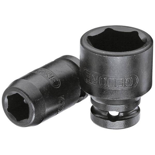 Gedore Socket Wrench for 1/4 Inch Screwdrivers, Hexagonal 17 mm - K 20 17