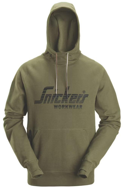 Snickers 2894 Classic Everyday Logo Hoodie Khaki Green XL